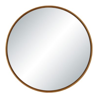 Canna 36" H x 36" W Wall Mirror, Beige