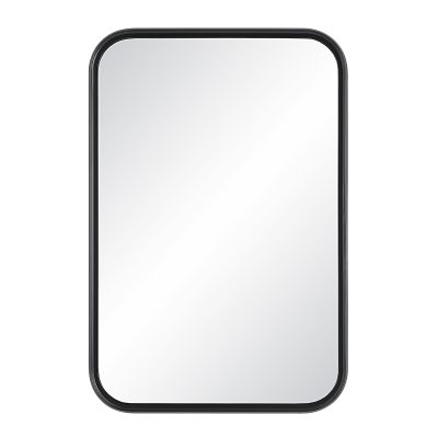 Kaja 36" Tall Rectangle Wall Mirror, Black