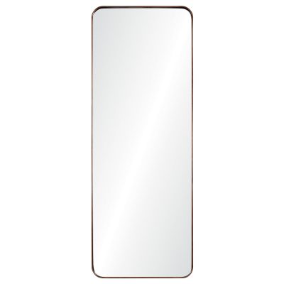 Phiale 53" Tall Rectangle Wall Mirror, Brown