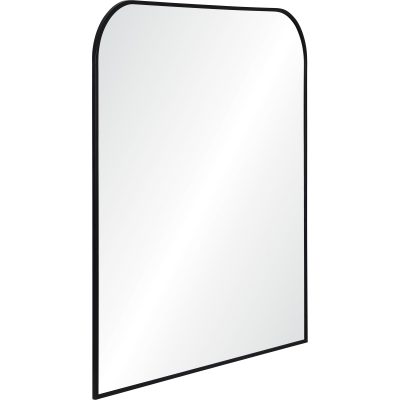 Alternative view of Luka 40" Tall Irregular Wall Mirror, Black