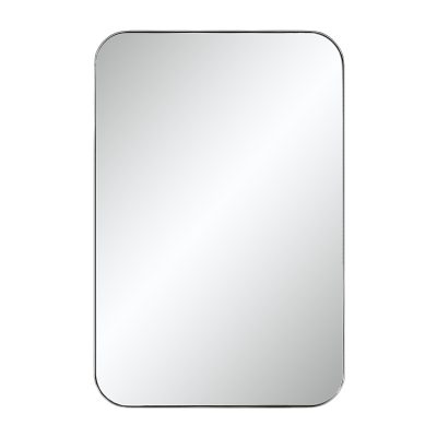 Louvas 36" H x 24" W Wall Mirror, Grey