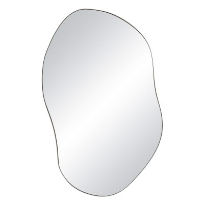 Javelin 45.25" Tall Irregular Wall Mirror, Grey