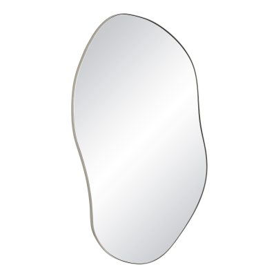Alternative view of Javelin 45.25" Tall Irregular Wall Mirror, Grey