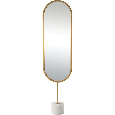 Taio 70" Tall Oval Wall Mirror, Yellow