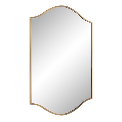 Alternative view of Florianne 36" Tall Rectangular Arch Mirror, Champagne
