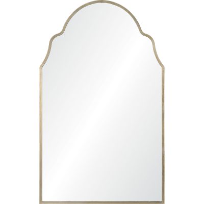 Natasha 42" Tall Irregular Wall Mirror, Grey