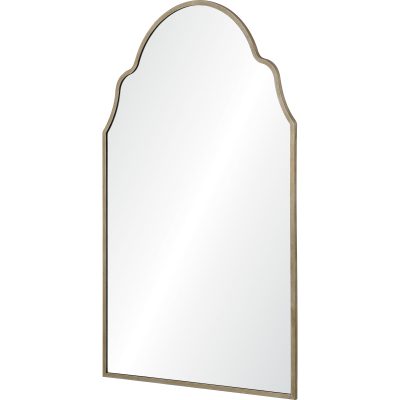 Alternative view of Natasha 42" Tall Irregular Wall Mirror, Grey