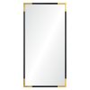 Osmond 60" Tall Rectangle Wall Mirror, Yellow