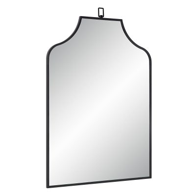 Alternative view of Breda 45" Tall Recatangular Arch Mirror, Matte Black