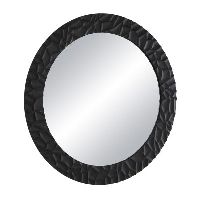 Alternative view of Tolima 35.5" Tall Round Wall Mirror, Black