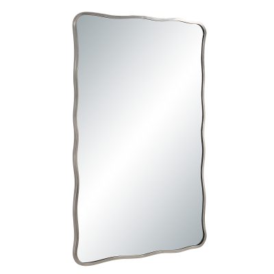 Alternative view of Balsa 36" H x 24" W Wall Mirror, Silver