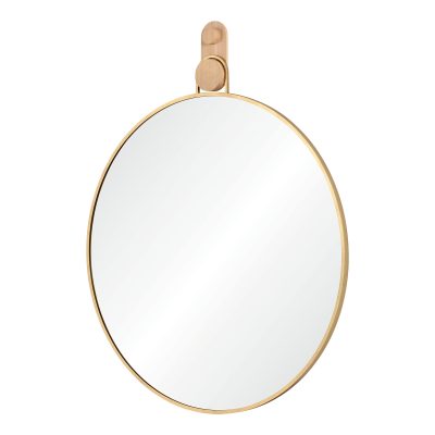 Alternative view of Kinsley 49" Tall Round Wall Mirror, Yellow