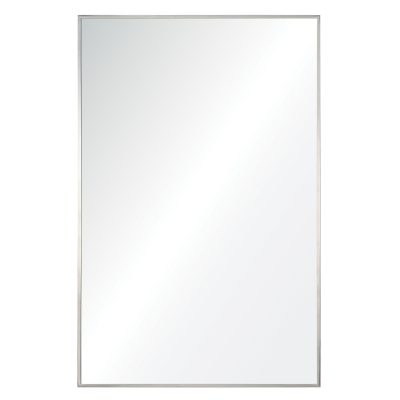 Crake 36" Tall Rectangle Wall Mirror, Grey