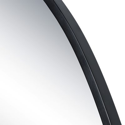 Alternative view of Bozeman 42" Tall Oval Wall Mirror, Black