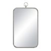 Dios 39.5" Tall Rectangle Wall Mirror, Grey