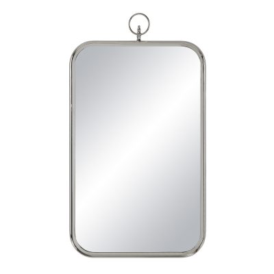 Dios 39.5" Tall Rectangle Wall Mirror, Grey