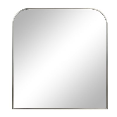Salma 40" H x 38" W Wall Mirror, Grey