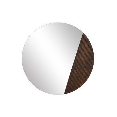 Ronda 47.25" H x 47.25" W Wall Mirror, Brown