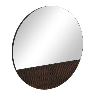 Alternative view of Ronda 47.25" H x 47.25" W Wall Mirror, Brown