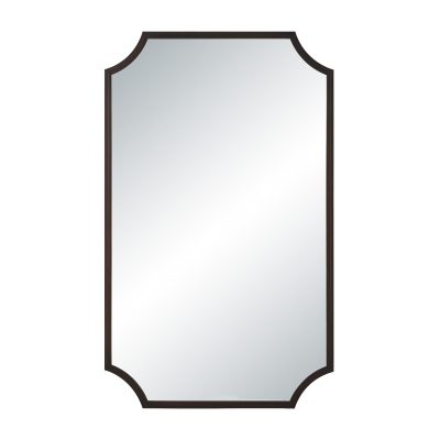 Torre 40" H x 24" W Wall Mirror, Brown