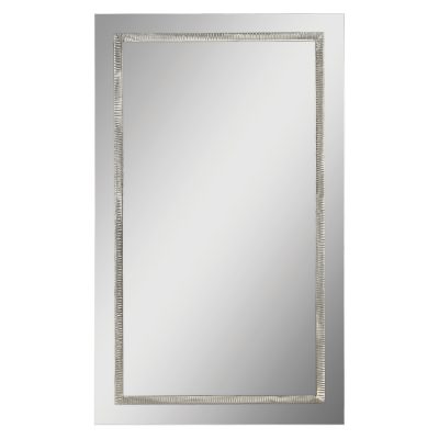 Stanton 24" Tall Rectangle Wall Mirror, Grey