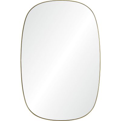 Gallegos 36" Tall Rectangle Wall Mirror, Yellow