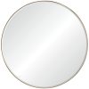 Thallo 48" Tall Round Wall Mirror, Yellow