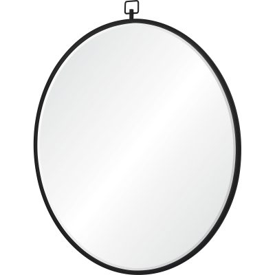 Alternative view of Rayden 38.5" Tall Round Wall Mirror, Black