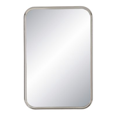Sylvie 36" Tall Rectangle Wall Mirror, Grey