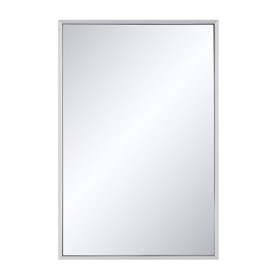 Dapia 36" H x 24" W Wall Mirror, Grey