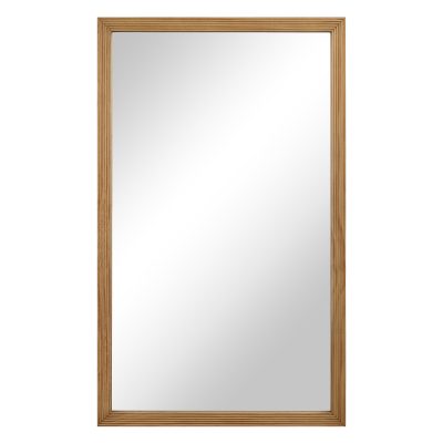 Salia 40" H x 24" W Wall Mirror, Brown