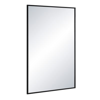 Alternative view of Gasel 30" Tall Rectangle Wall Mirror, Black