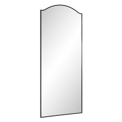 Alternative view of Balina 72" Tall Rectangular Arch Mirror, Matte Black