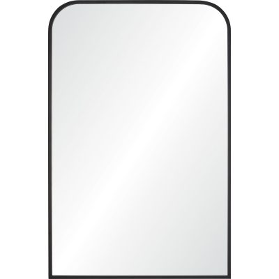Jackline 36" Tall Rectangle Wall Mirror, Black