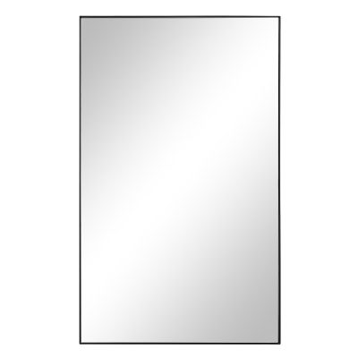 Loutro 36" H x 22" W Wall Mirror, Black
