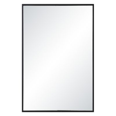 Agata 36" H x 24" W Wall Mirror, Black