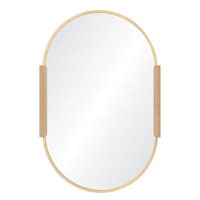Kerianne 41" Tall Oval Wall Mirror, Yellow