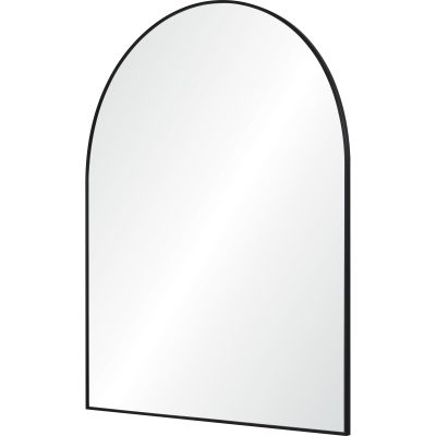 Alternative view of Lamia 50" Tall Arch Wall Mirror, Black