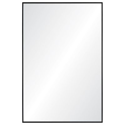 Reynolds 35.5" Tall Rectangle Wall Mirror, Black
