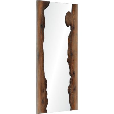 Alternative view of Connix 50" Tall Rectangle Wall Mirror, Brown