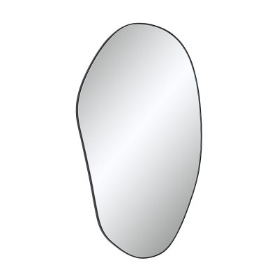Alternative view of Gela 36" H x 23" W Wall Mirror, Black