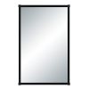 Kauri 35" H x 22" W Wall Mirror, Black
