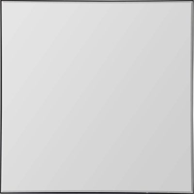 Greer Wall 35.5" Tall Square Wall Mirror, Black