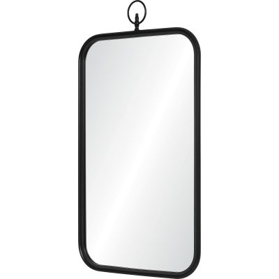 Alternative view of Priscilla 39.5" Tall Rectangle Wall Mirror, Black