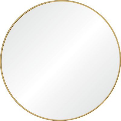 Alegre 30" Tall Round Wall Mirror, Yellow