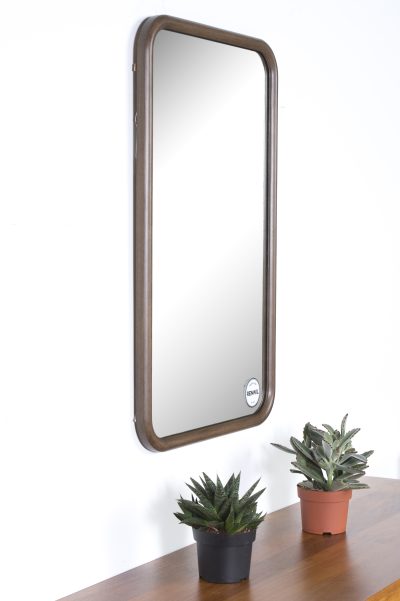 Alternative view of Dickens 32" Tall Rectangle Wall Mirror, Brown