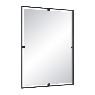 Alternative view of Marco 40" Tall Rectangle Wall Mirror, Black