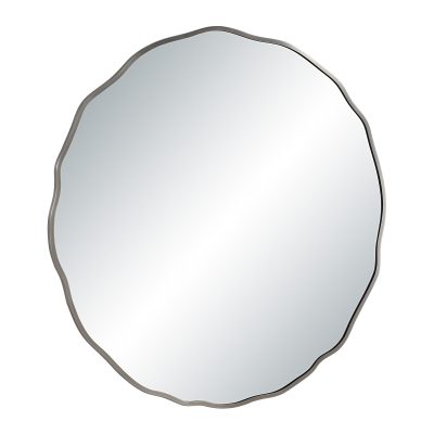 Alternative view of Knox 40" H x 40" W Wall Mirror, Silver