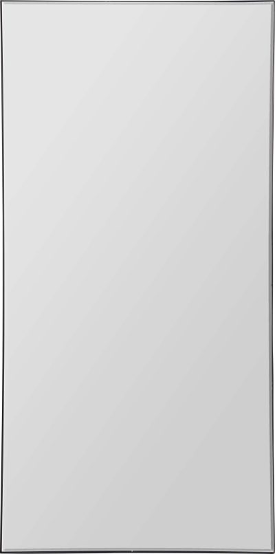 Trilo 60" Tall Rectangle Full Length Mirror, Black