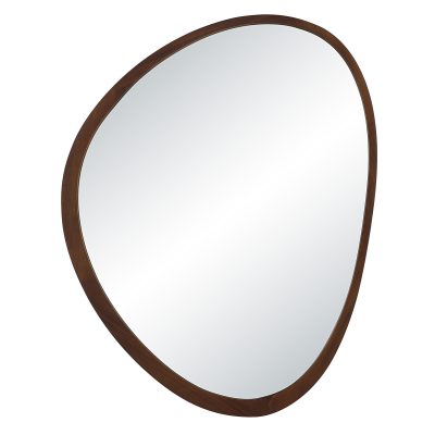 Borago 46" H x 36" W Wall Mirror, Brown
